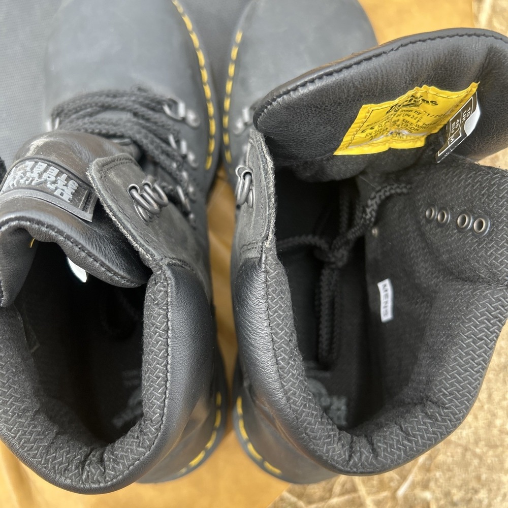 Dr. Martens Steel Toe Safety Boots Size 11 NWT F2413-05 Black Industrial - Picture 8 of 10